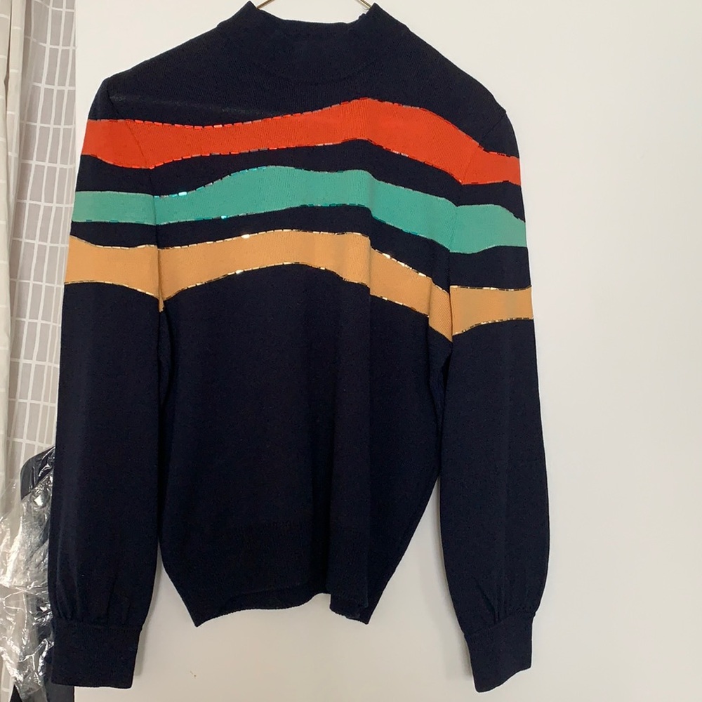 St John collection by Marie Gray Sweater, used.shoulder pads removed.